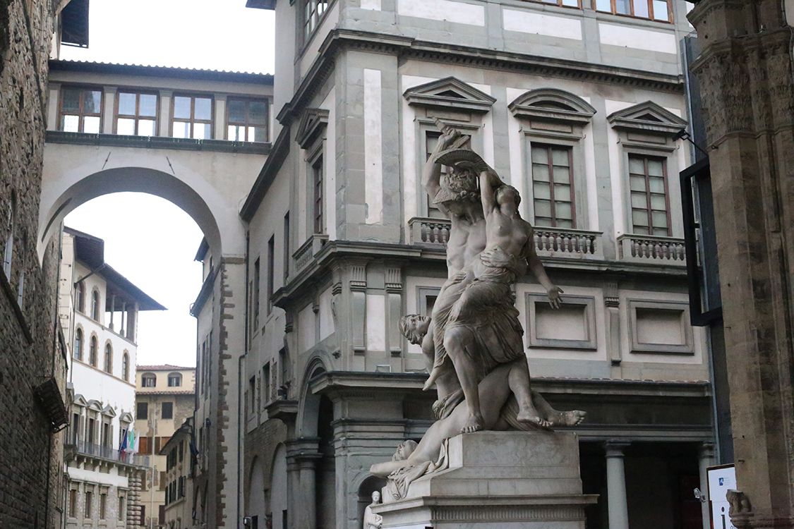 Florence City, Accademia with Michelangelo’s David & Uffizi Museum Skip-the-Line Combo Tour – Private Tour in German